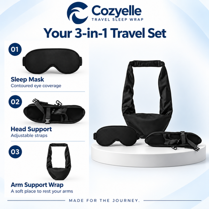 COZYELLE First Class 3-in-1 Travel Sleep Set